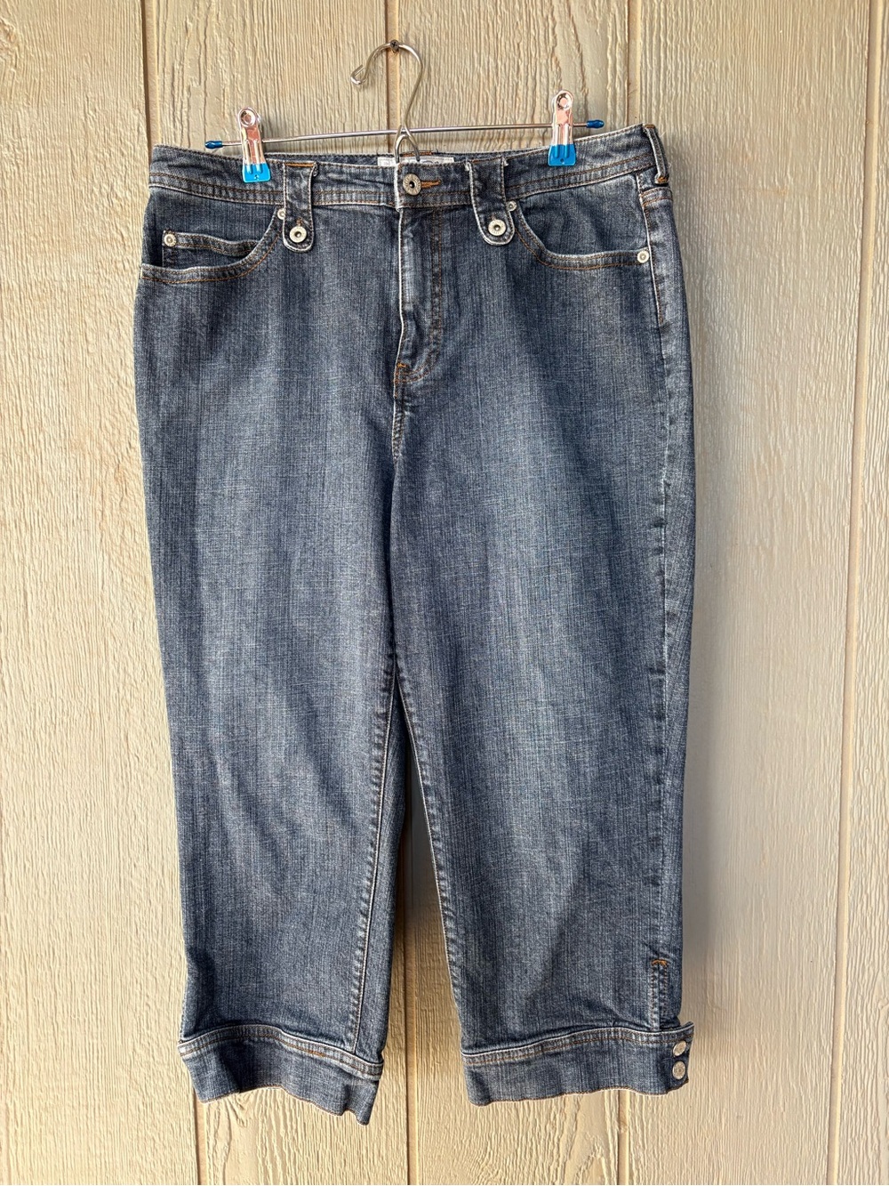 Chico’s Platinum Women's Jeans in Medium Wash Blue.